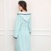 Winter Fleece Bathrobe For Women & Couples - Ultra Soft Coral Fleece Long Sleeve Hooded Bathrobe Thick & Absorbent Loungewear For Home & Spa_maomaolike.com