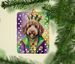 Labradoodle King Of Mardi Gras Porcelain Ornament Christmas Tree Hanging Decorations For Home Christmas Holiday, Rectangle, Gift, Multicolor_maomaolike.com