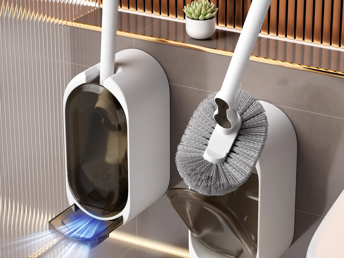 Super Useful With Base, Long Handle, Extended Reach, No Dead Angle Brush, Bathroom And Toilet Special Brush_maomaolike.com