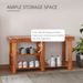 3-Tier Shoe Rack Bench, Acacia Wood Shoe Organizer, Rustic Entryway Bench With Storage Shelves For Entryway, Hallway, Livingroom, Teak_maomaolike.com