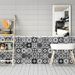 20 Pieces Set Black White Moroccan Tile Stickers, Waterproof Peel And Stick Backsplash Decals For Kitchen Bathroom Wall Renovation Decor_maomaolike.com
