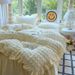 Bubble Gauze Skirt Four-Piece Bedding Korean Style Ins Girl Washed Cotton Quilt Cover Bed Sheet Dormitory Three-Piece Set 4_maomaolike.com