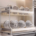 Kitchen Household 2025 New Model Multifunctional Countertop Dish Rustproof Draining Storage Rack Tableware_maomaolike.com
