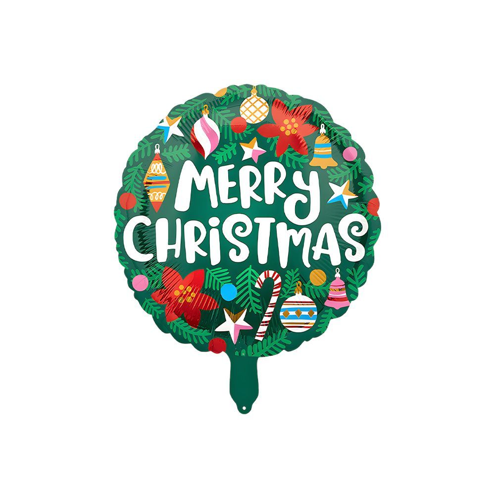 Christmas Decor Balloon - 18 Inch Foil Santa Snowman_maomaolike.com