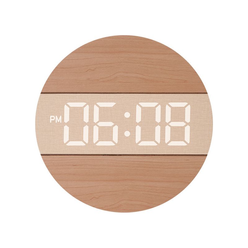 Round Minimalist Living Room Personality Creative Decorative Wall Cream Style Home Hanging Clock G218B_maomaolike.com