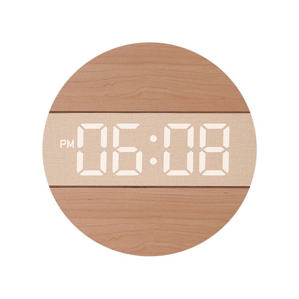 Round Minimalist Living Room Personality Creative Decorative Wall Cream Style Home Hanging Clock G218B_maomaolike.com