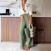 Women's Clothing spring and autumn new printed long sleeved single breasted trousers suit INS casual loose two piece suit_maomaolike.com