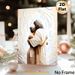 Mother & Daughter Embrace Painting Poster, Soft-toned Abstract Textured Poster, Warm Emotional Artwork Suitable For Living Room, Bedroom_maomaolike.com