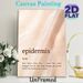 Epidermis Definition Painting Poster, Minimalist Soft-toned Text Art Poster, Informative Quirky Body Science Decor Idea For Bathroom, Bedroom Or_maomaolike.com