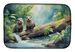 River Otters At Play Dish Drying Mat Absorbent Dish Drying Mat Pad For Kitchen Counter Dish Drainer Mat For Countertop, 14 X 21", Multicolor_maomaolike.com