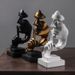 Nordic Minimalist Silence Is Gold Ornament Living Home Wine Cabinet Room Decoration Office Sculpture Craft Display_maomaolike.com