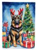 German Shepherd Christmas Reindeer House Flag Large Porch Sleeve Pole Decorative Outside Yard Banner Artwork Wall Hanging, Polyester, House Size, Multicolor_maomaolike.com