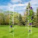 Metal Garden Arch Iron Garden Arbors Gazebo Dia81.3'' X 114.2'' High Birdcage Shape Pergola Pavilion For Wedding Ceremony Outdoor_maomaolike.com