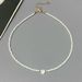 New Nature Shell Love Heart Choker Girl Spring Summer Fashion Small Colorful Glass Beads Necklace Gift For Friend_maomaolike.com