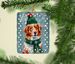 Nova Scotia Duck Toller Christmas Porcelain Ornament Christmas Tree Hanging Decorations For Home Christmas Holiday, Rectangle, Gift, Multicolor_maomaolike.com