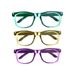 36 Pairs Of Plastic Shutter Glasses Shades Sunglasses Eyewear Party Props Assorted Colors 6.5*14.5cm_maomaolike.com