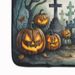 Graveyard Spooky Halloween Memory Foam Kitchen Mat Machine Washable Anti-Fatigue Mat Cushion Comfort Bath Mat Or Kitchen Rug_maomaolike.com