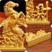 New Style Get Rich Quickly Gold Plated Ornament Horse Treading Yuanbao Dragon And Phoenix Auspicious Crafts Home Office Opening Gi_maomaolike.com