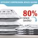 5 Pack Vacuum Space Saver Bags Compression For Comforters Blankets Bedding Organizer Clothes Travel Storage_maomaolike.com