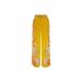 Women's Clothing fashion satin print flower short-sleeved holiday leisure tie suit_maomaolike.com