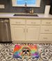 Shih Tzu Hippie Dawg Memory Foam Kitchen Mat Machine Washable Anti-Fatigue Mat Cushion Comfort Bath Mat Or Kitchen Rug_maomaolike.com