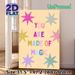 You Are Made Of Magic Inspirational Painting Poster, Pastel-colored Polka Dot Star Pattern Poster, Uplifting Quote Decor To Boost Mood Ideal For_maomaolike.com