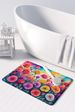 Carnations In Color Memory Foam Kitchen Mat Machine Washable Anti-Fatigue Mat Cushion Comfort Bath Mat Or Kitchen Rug_maomaolike.com