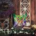 Basenji King Of Mardi Gras Throw Pillow Machine Washable, Indoor Outdoor Decorative Pillow For Couch, Bed Or Patio, 14Hx14W_maomaolike.com