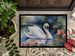 Swan Doormat Front Door Mat Indoor Outdoor Rugs For Entryway, Non Slip Washable Low Pile, 24H X 36W_maomaolike.com