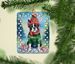 Boston Terrier Christmas Porcelain Ornament Christmas Tree Hanging Decorations For Home Christmas Holiday, Rectangle, Gift, Multicolor_maomaolike.com