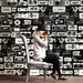 45cm*2000cm Retro Music Tape Wallpaper – Black & White Self Adhesive Wall Paper For Creative Spaces_maomaolike.com