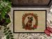 Border Terrier Christmas Flowers Doormat Front Door Mat Indoor Outdoor Rugs For Entryway, Non Slip Washable Low Pile, 24H X 36W_maomaolike.com