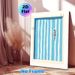 Swimming Pool Themed Painting Poster, Minimalist Flat-style Illustration Of Woman Swimming In Pool Poster, Serene Summer-inspired Decor Ideal For_maomaolike.com