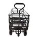 (Black Double Fence Utility Cart) Wagon Cart Garden Cart Trucks Make It Easier To Transport Firewood_maomaolike.com