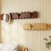 Piano Key Wall-Mounted Clothes Solid Wood No-Drill Coat Space-Saving Wall Hanging Entryway Door Storage Rack_maomaolike.com
