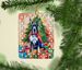 Great Dane Christmas Porcelain Ornament Christmas Tree Hanging Decorations For Home Christmas Holiday, Rectangle, Gift, Multicolor_maomaolike.com
