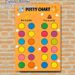 Potty Chart Painting Poster, Cute Cartoon Animal & Colorful Dot Design Poster, Practical Aid For Toilet Training, Suitable For Home Bathroom_maomaolike.com
