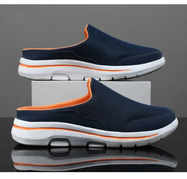 2025 Summer Breathable Home Indoor Slippers Men Thick Bottom Slides Fashion Couple Walking Shoes Plus Size 39-48_maomaolike.com