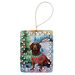 American Water Spaniel Christmas Porcelain Ornament Christmas Tree Hanging Decorations For Home Christmas Holiday, Rectangle, Gift, Multicolor_maomaolike.com