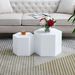 Coffee Tables,MDF With Ash/oak/walnut Veneer Side Table/coffee Table/end Table/nesting Table Set Of 2 For Living Room,office,bedroom, White, 2Colors_maomaolike.com