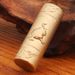 Brass Mini Handheld Piece Palm Heart Play Stress Relief Magic Cylinder Carved Qilin Stick Metal Ornament Craft_maomaolike.com
