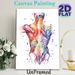Human Back Muscle Anatomy Painting Poster, Vibrant Watercolor Splatter Style Poster, Informative Anatomical Art Ideal For Medical Clinic, Therapy_maomaolike.com
