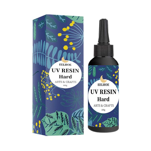 EELHOE High Transparency Uv Resin Drip Glue (100g) Diy Nail Care Cochlear Uv Shadowless Glue Quick-Drying Drip Glue_maomaolike.com