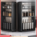 Kitchen Multifunctional Layered Rack Wall-Mounted No-Drill Adjustable Hanging Spice Storage_maomaolike.com