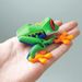 3D Printed Movable Joint Tree Frog Fridge Magnet, Realistic Frog Magnetic Ornament, Cute Articulated Frog Toy Decor For Home Kitchen Decoration Gift_maomaolike.com