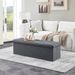 Folding Storage Ottoman Bench, Ottoman Foot Rest, End Of Bed Bench, Storage Chest, With Flipping Lid, For Living Room, Bedroom, Entryway, 47 Inches, Gray_maomaolike.com