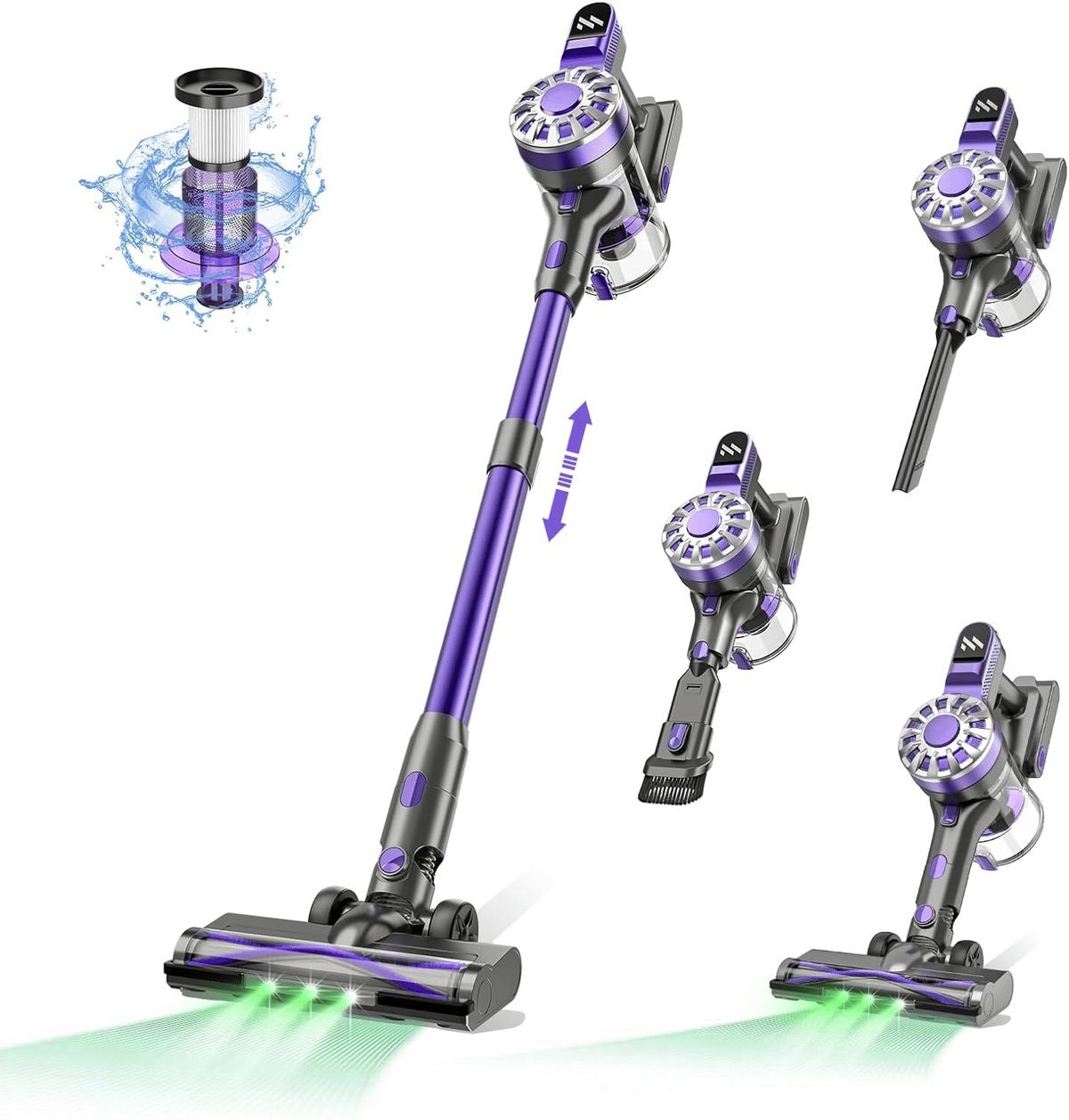 PSV07 180W Powerful Suction Vacuum Cleaner, Wireless Suction, 12Kpa Handheld Vacuum, 2200mAh, 30 Minutes Of Battery Life, SUS+HEPA Filter, 3-in-1 Wireless Vacuum, Upright Vacuum Cleaner, Cordless Ha_maomaolike.com