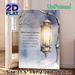 Winter Lantern & Inspirational Quote Painting Poster, Soft Watercolor Snowy Scene Poster, Uplifting Humorous Message, Suitable For Living Room_maomaolike.com