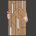 Mosaic Wood Grain Aluminum Plastic Board Self-Adhesive Waterproof Moisture-Proof Background Wall_maomaolike.com