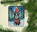 Boston Terrier Christmas Porcelain Ornament Christmas Tree Hanging Decorations For Home Christmas Holiday, Rectangle, Gift, Multicolor_maomaolike.com